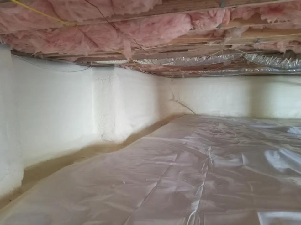 Crawl space encapsulation with closed-cell spray foam for Spray Foam Roofing in Ocean Springs