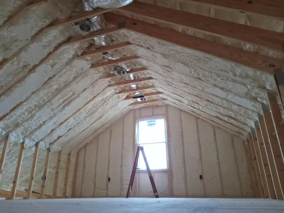 Spray foam roofing application for Crawl Space Insulation project in Ocean Springs